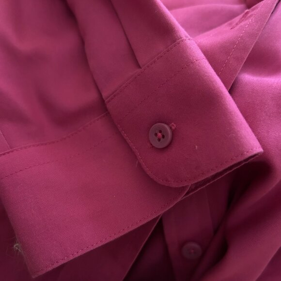 Coldwater Creek Magenta Button-Up Shirt XL Princess Seam - Picture 9 of 12